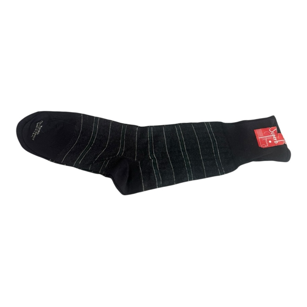 Vintage Superb Hosiery Men’s Socks Reinforced Heel & Toe Striped
